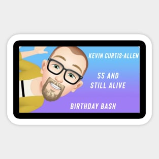 Kevin Curtis-Allen Birthday design Sticker